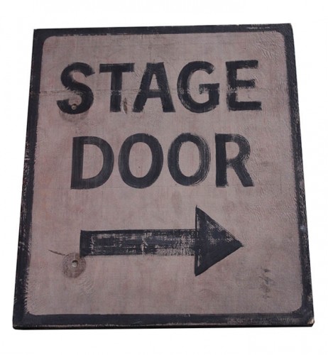 Stage Door Sign